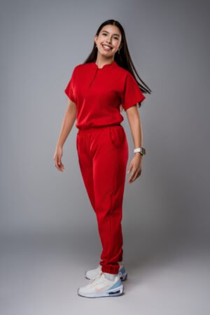 Uniforme clínico Scrubs Rojo