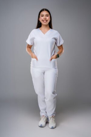 Uniforme clínico Scrubs Blanco